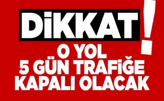 Yomra’da o yol 5 gün kapalı