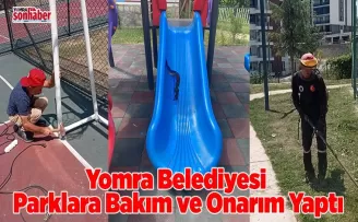 Yomra’da Parklara Bakım ve Onarım Yapıldı