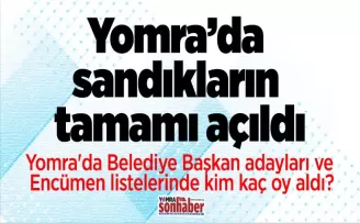 Yomra’da sandıkların tamamı açıldı