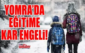 Yomra’da Taşımalı Eğitime Kar Engeli