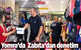 Yomra’da zabıta iş başında