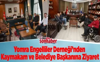 Yomra Engelliler Derneği’nden  Kaymakam ve Belediye Başkanına Ziyaret