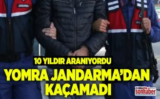 Yomra Jandarma’dan kaçamadı