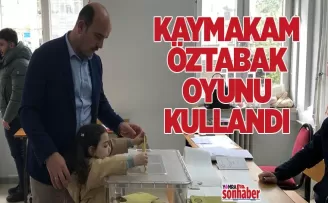 Yomra Kaymakamı Öztabak oyunu kullandı