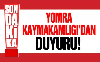 Yomra Kaymakamlığı’ndan duyuru