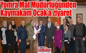 Yomra Mal Müdürlüğünden Kaymakam Ocak’a ziyaret
