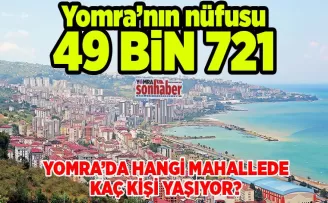 Yomra’nın nüfusu  49 Bin 271