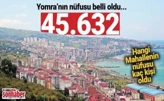 Yomra’nın nüfusu arttı