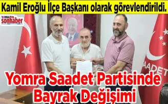 Yomra Saadet Partisinde Bayrak Değişimi