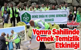 Yomra Sahilinde Örnek Temizlik Etkinliği