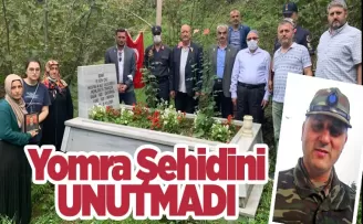 Yomra Şehidini Unutmadı