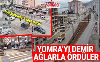Yomra’yı demir ağlarla ördüler!