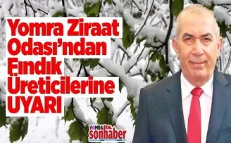 Yomra Ziraat Odası'ndan üreticilere uyarı!