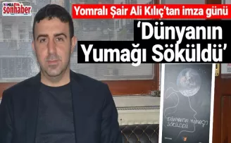 Yomralı Şair Ali Kılıç’tan imza günü