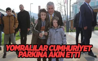YOMRALILAR CUMHURİYET PARKINA AKIN ETTİ