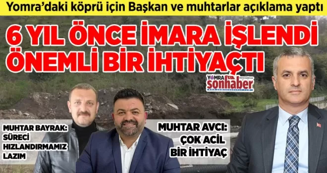 6 YIL ÖNCE İMARA İŞLENDİ ÖNEMLİ BİR İHTİYAÇTI 