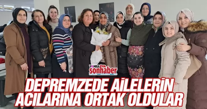 Acılarına ortak oldular