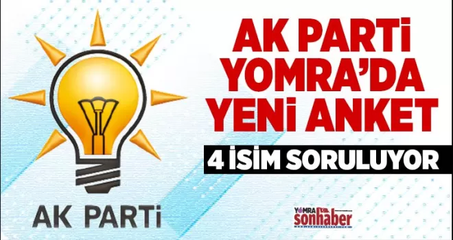 AK Parti’de yeni anket