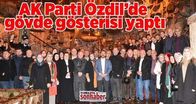 AK Parti Özdil’de gövde gösterisi yaptı