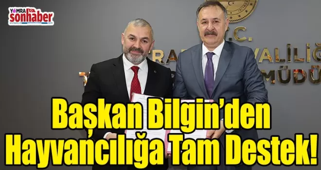 Arsin Belediye Başkanı Hamza Bilgin’den Hayvancılığa Tam Destek