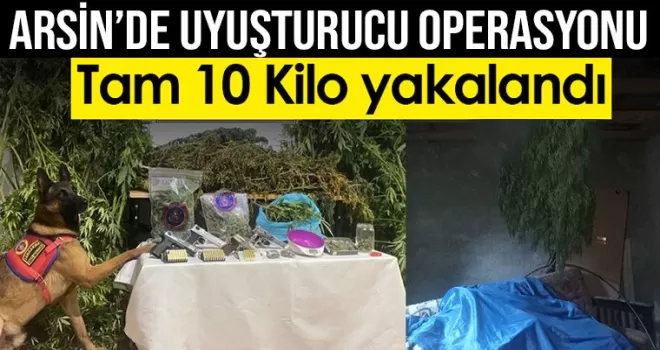 Arsin'de uyuşturucu operasyonu!