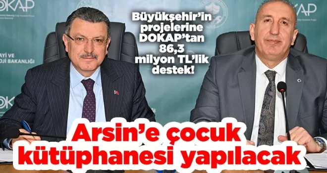 Arsin’e çocuk  kütüphanesi yapılacak