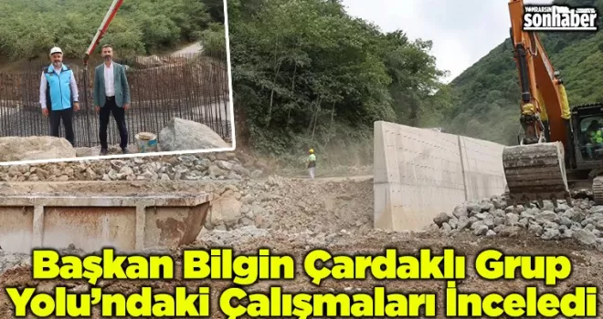 Başkan Bilgin Çardaklı Grup Yolu’ndaki Çalışmaları İnceledi