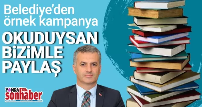 Belediyeden kitap kampanyası