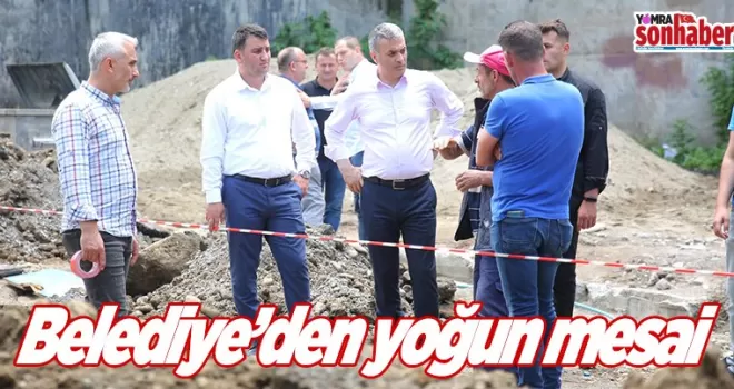 Belediyeden yoğun mesai