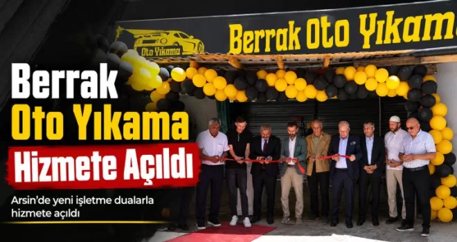 Berrak Oto Yıkama Hizmete Açıldı