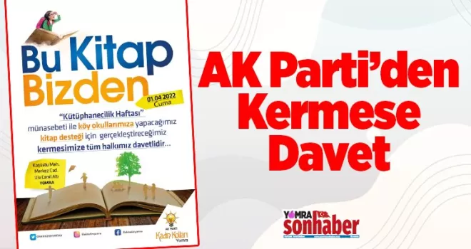 “Bu Kitap Bizden” kermesine davet