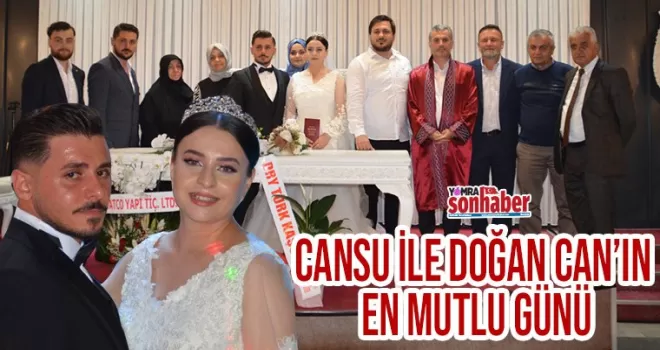 Cansu ile Doğan Can’ın en mutlu günü