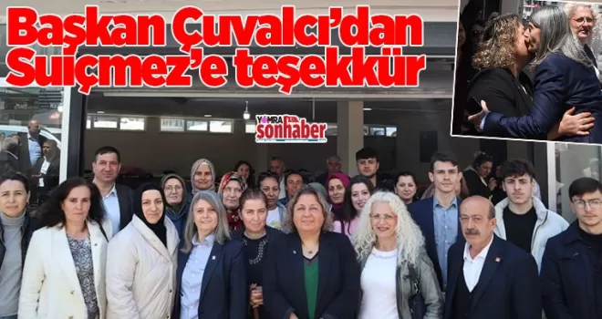 Çuvalcı’dan Suiçmez’e teşekkür