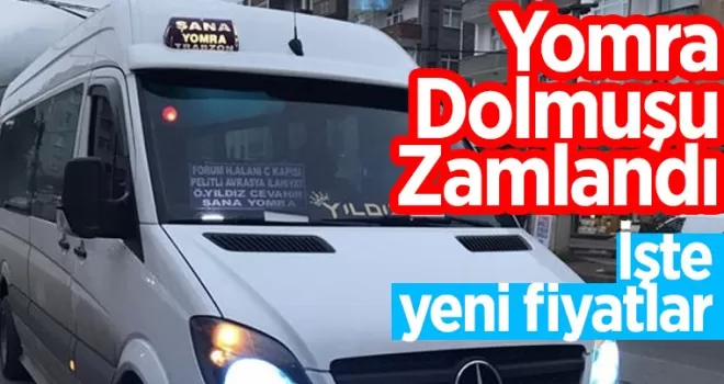 Dolmuşa zam geldi! İşte yeni fiyat…