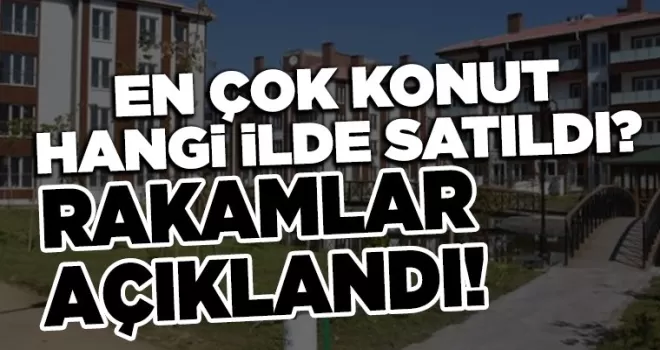 En Çok Konut Hangi İlde Satıldı? Rakamlar Açıklandı...