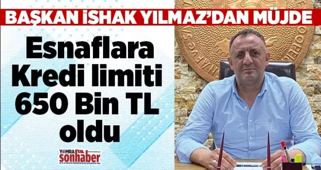 Esnaf Kredi limiti 650 Bin TL oldu