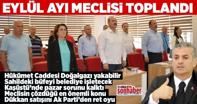 Eylül ayı meclisi yapıldı