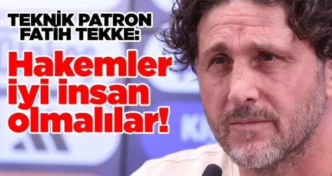 Fatih Tekke açıkladı! Hakemler iyi insan olmalılar! Yeni kaptan kim olacak?