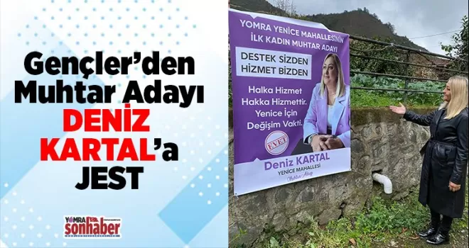 Gençlerden Muhtar Adayı Kartal’a jest