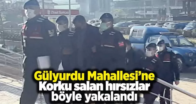 Gülyurdu Mahallesi'ne korku salan hırsızlar yakalandı!