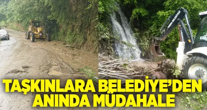 Heyelanlara belediyeden müdahale
