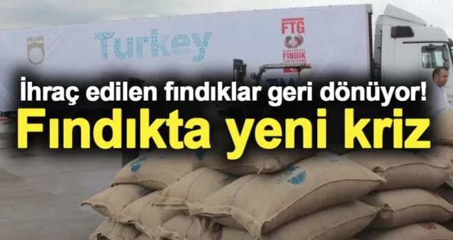 İhraç edilen fındıklar geri dönüyor! Fındıkta yeni kriz