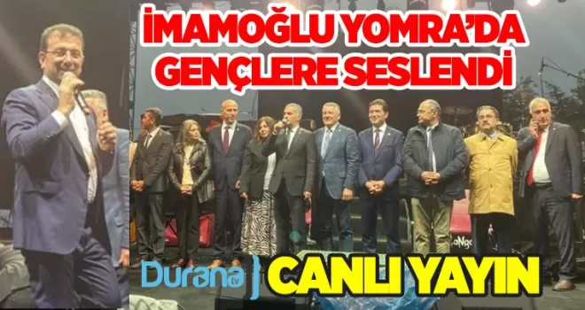 İmamoğlu Yomra’da gençlere seslendi! 