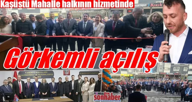 Kaşüstü Mahalle halkının hizmetinde