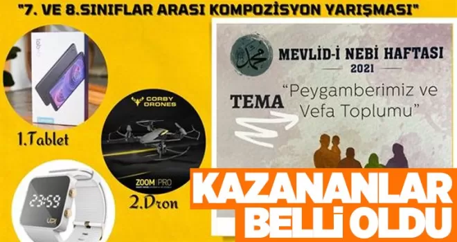 Kazananlar belli oldu