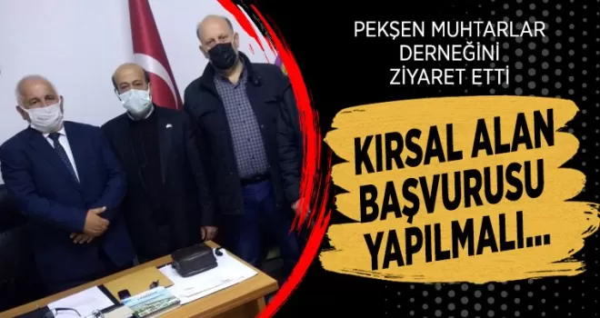 Kırsal Alan Başvurusu Yapılmalı...