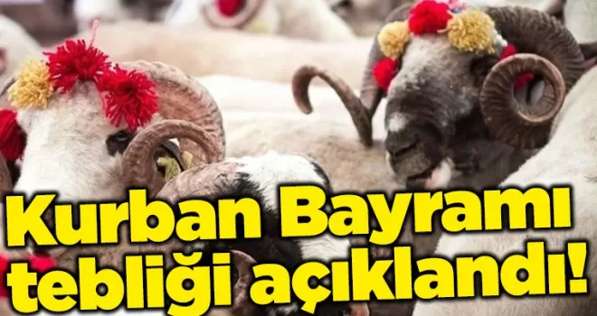 Kurban Bayramı tebliği açıklandı! 5 kritik düzenleme dikkat çekti