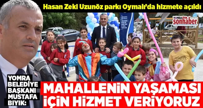 MAHALLENİN YAŞAMASI İÇİN HİZMET VERİYORUZ