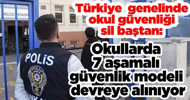 Okullarda 7 aşamalı güvenlik modeli devreye alınıyor