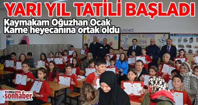 Okullarda Yarıyıl Tatili Başladı